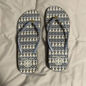 Size 9 Tory Burch wedge flip flops